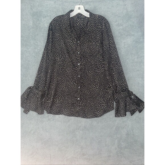 Banana Republic Blouse Womens Large Professional Career Office Capsule Preppy - Picture 2 of 11